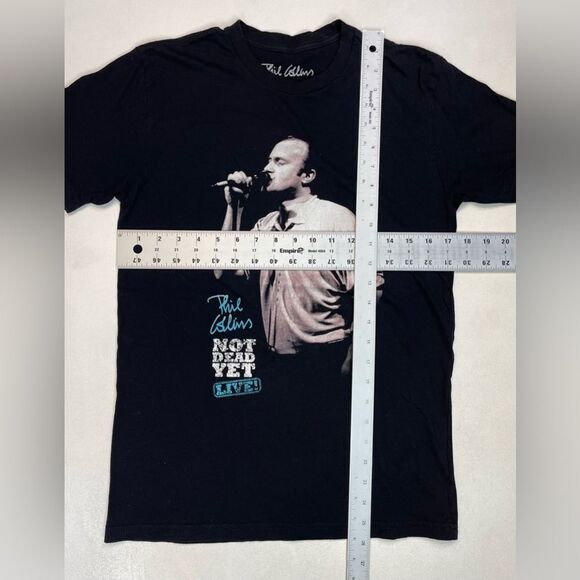 Phil Collins Not Dead Yet Live Tour 2018 Graphic T-shirt Men Small Black Music - Picture 6 of 6